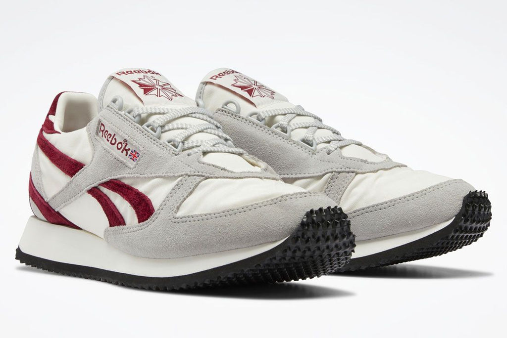 [H04987] Mens Reebok VICTORY G 'PURE GREY CLASSIC BURGUNDY'