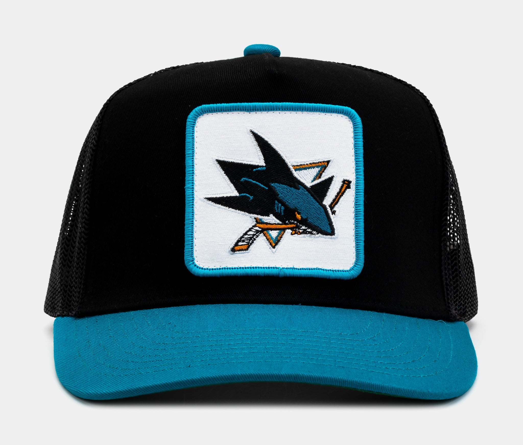 MENS MITCHELL & NESS NHL TRUCK IT TRUCKER SHARKS - BLACK