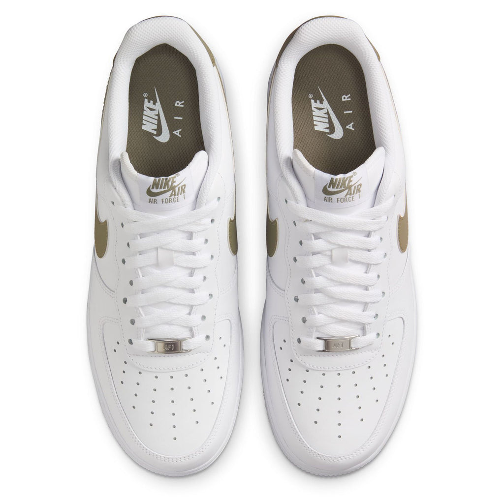 [FJ4146-116] MENS NIKE AIR FORCE 1 '07 'WHITE LIGHT ARMY'