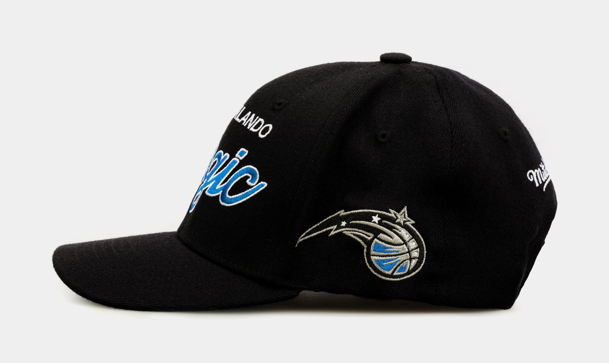 MENS MITCHELL & NESS NBA TEAM SCRIPT 2.0 STRETCH SNAPBACK MAGIC