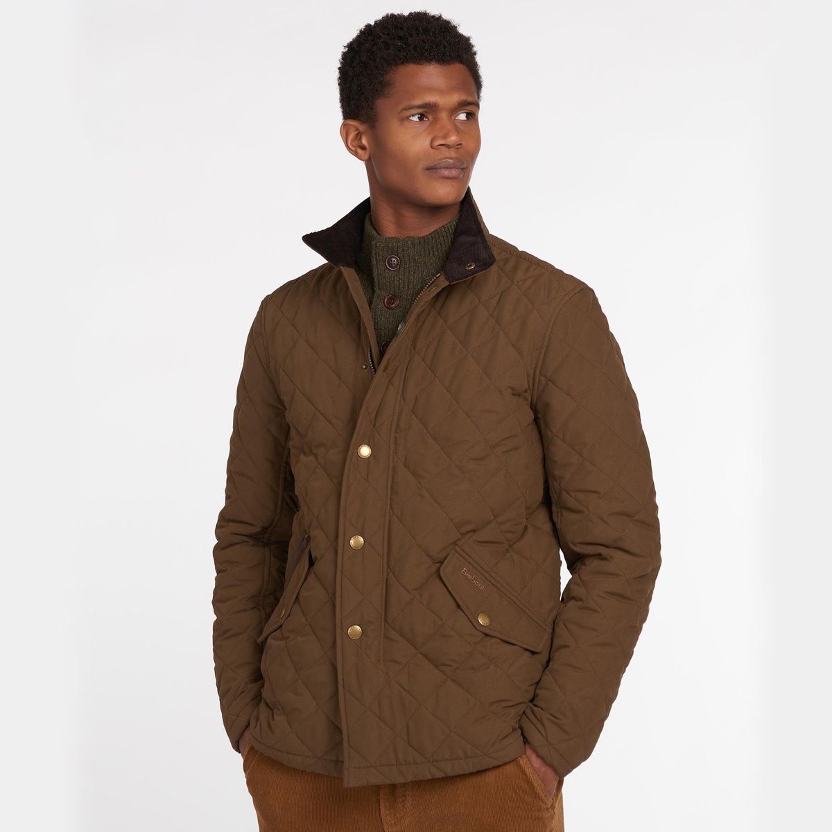 [MQU0784SN52] MENS BARBOUR SHOVELER QUILTED JACKET