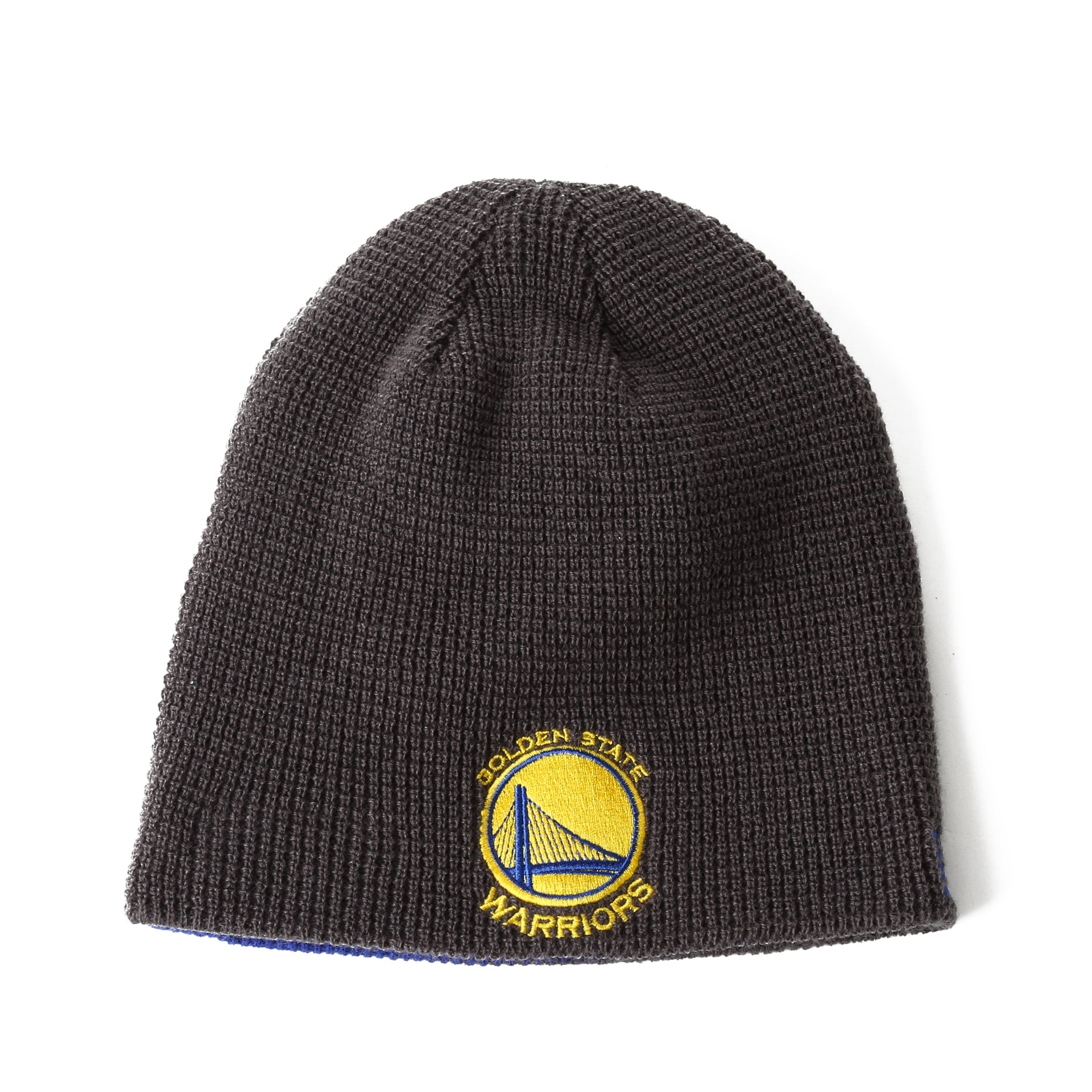 [80502523] Mens New Era NBA GS WARRIORS "REVERSIBLE" TEAM BEANIE - GRAY/BLUE