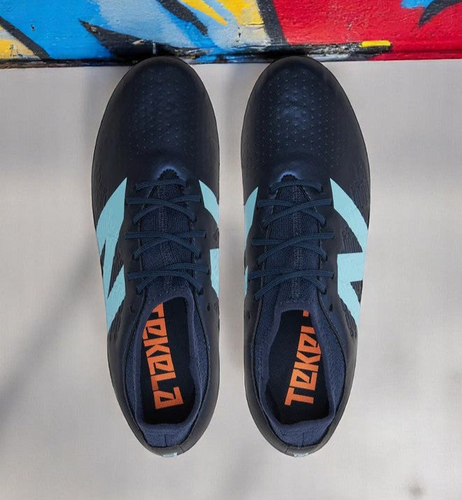 [SJT3FN45] GRADE SCHOOL NEW BALANCE TEKELA V4+ MAGIQUE FG BIG KID 'NAVY TEAM SKY BLUE'