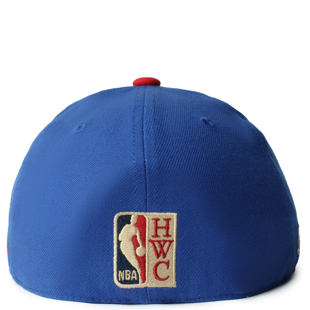 MENS MITCHELL & NESS NBA CORE SIDE FITTED HWC CLIPPERS - ROYAL-RED