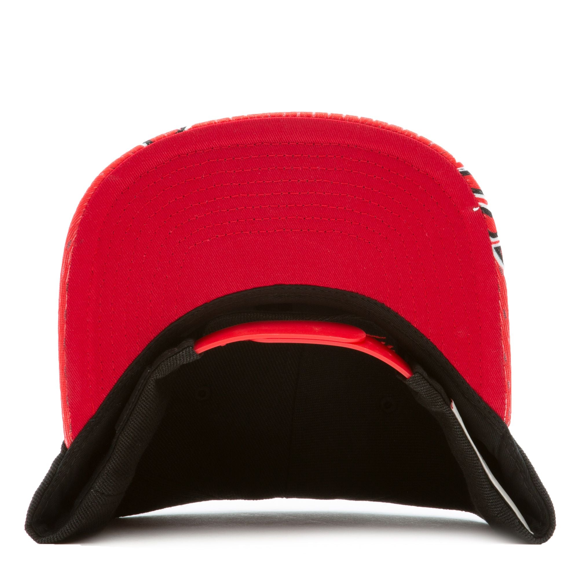 MENS MITCHELL & NESS NBA SNAPSHOT SNAPBACK BULLS - BLACK-RED