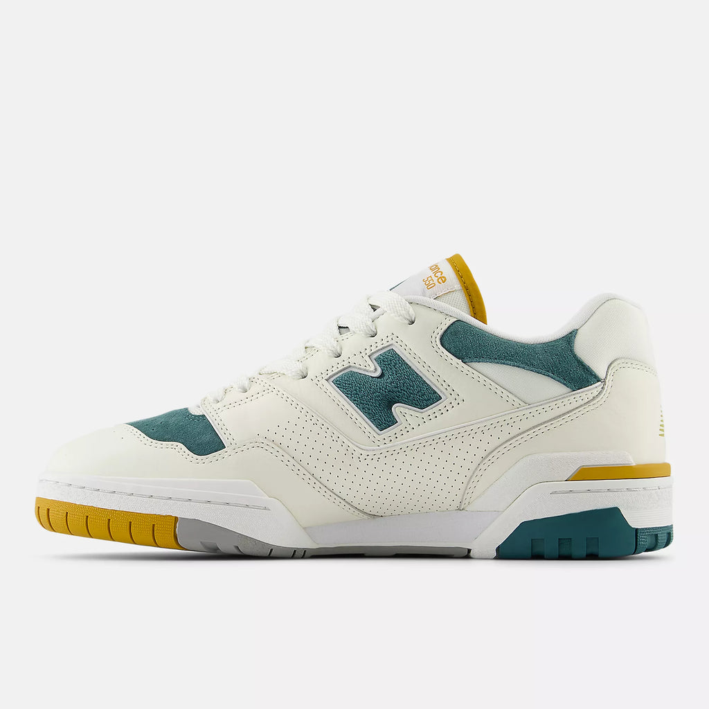 [BB550VRA] MENS NEW BALANCE 550 SUEDE TOE 'GREEN MUSTARD'
