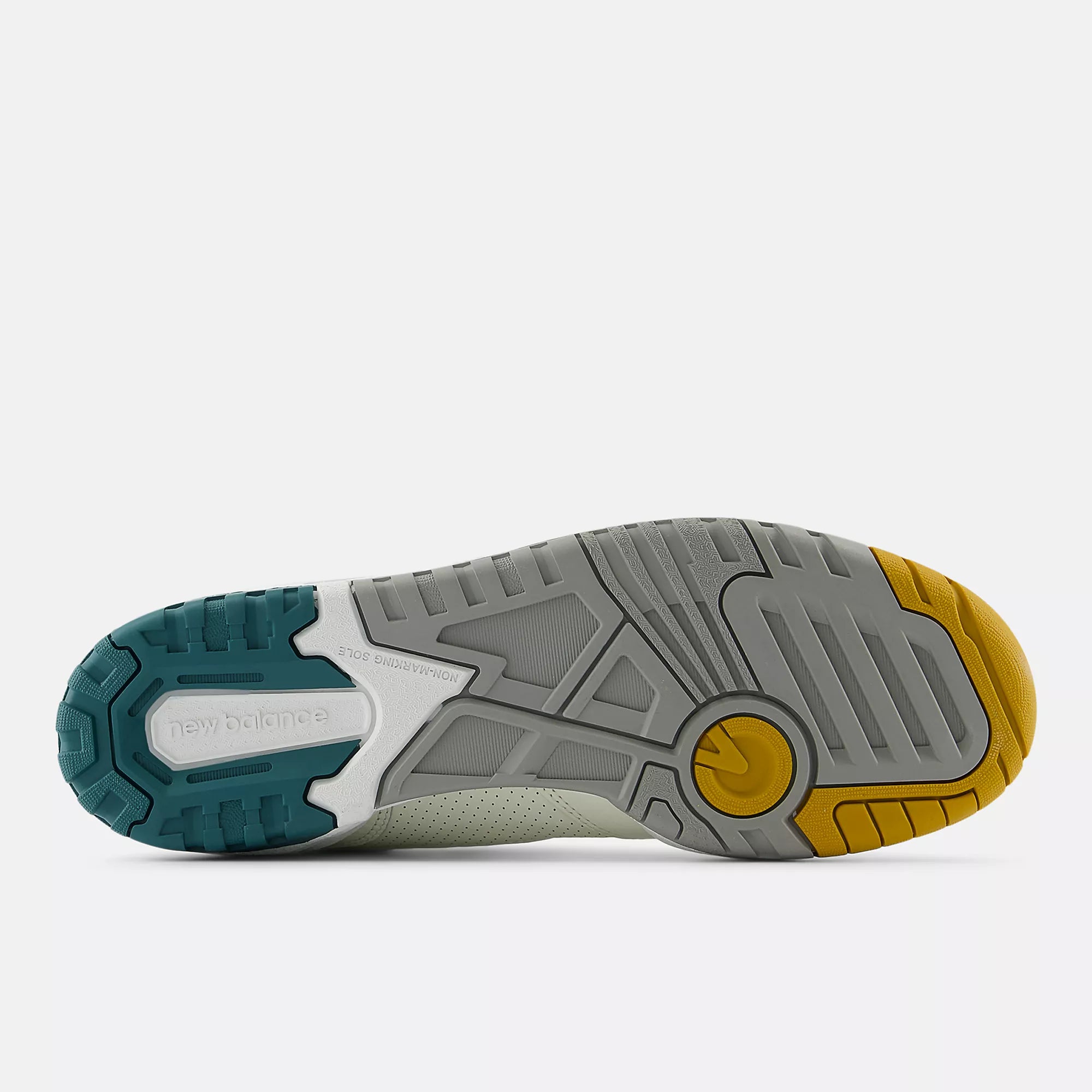 [BB550VRA] MENS NEW BALANCE 550 SUEDE TOE 'GREEN MUSTARD'