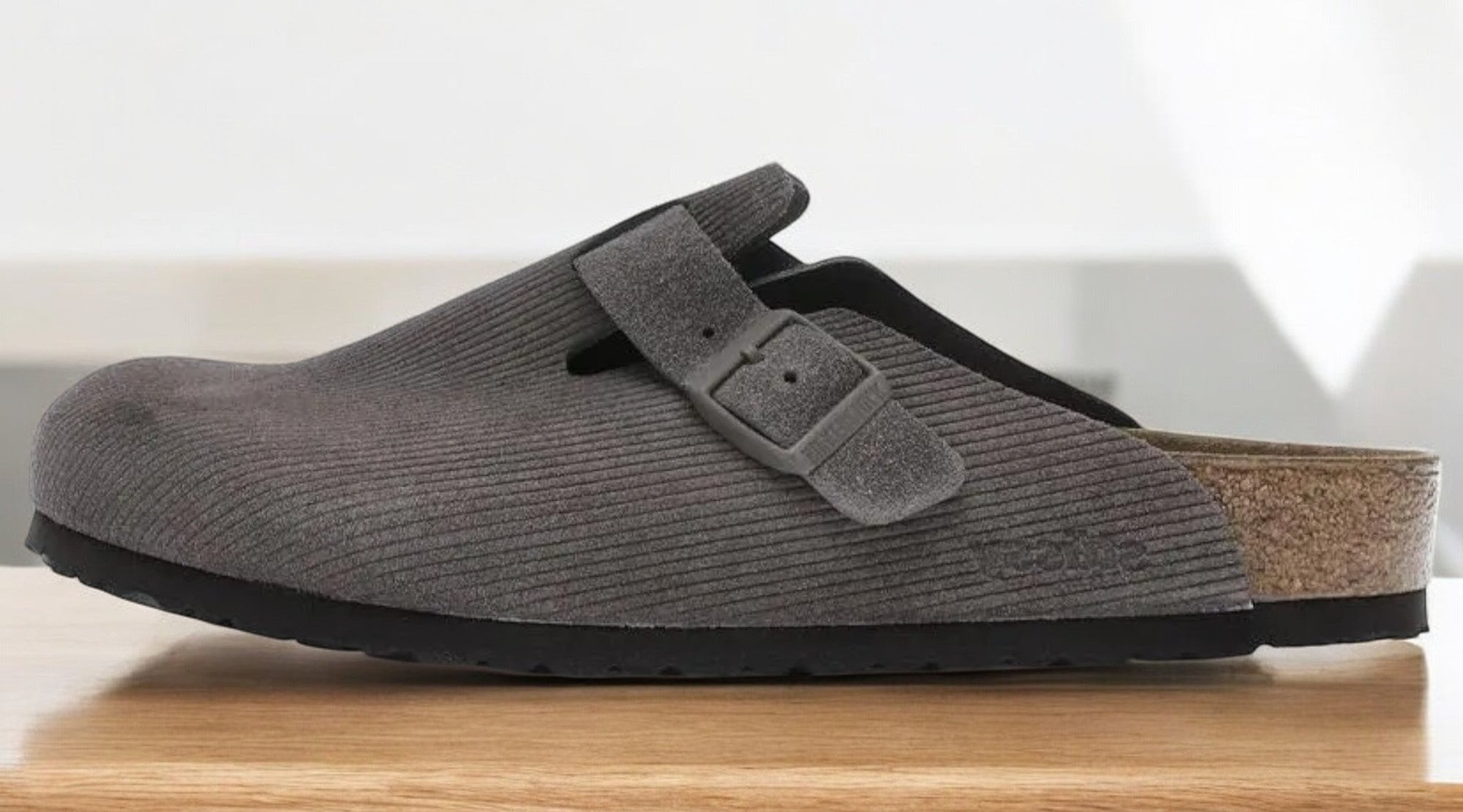 [1016811] Mens Birkenstock Stussy Boston Suede 'Anthracite'