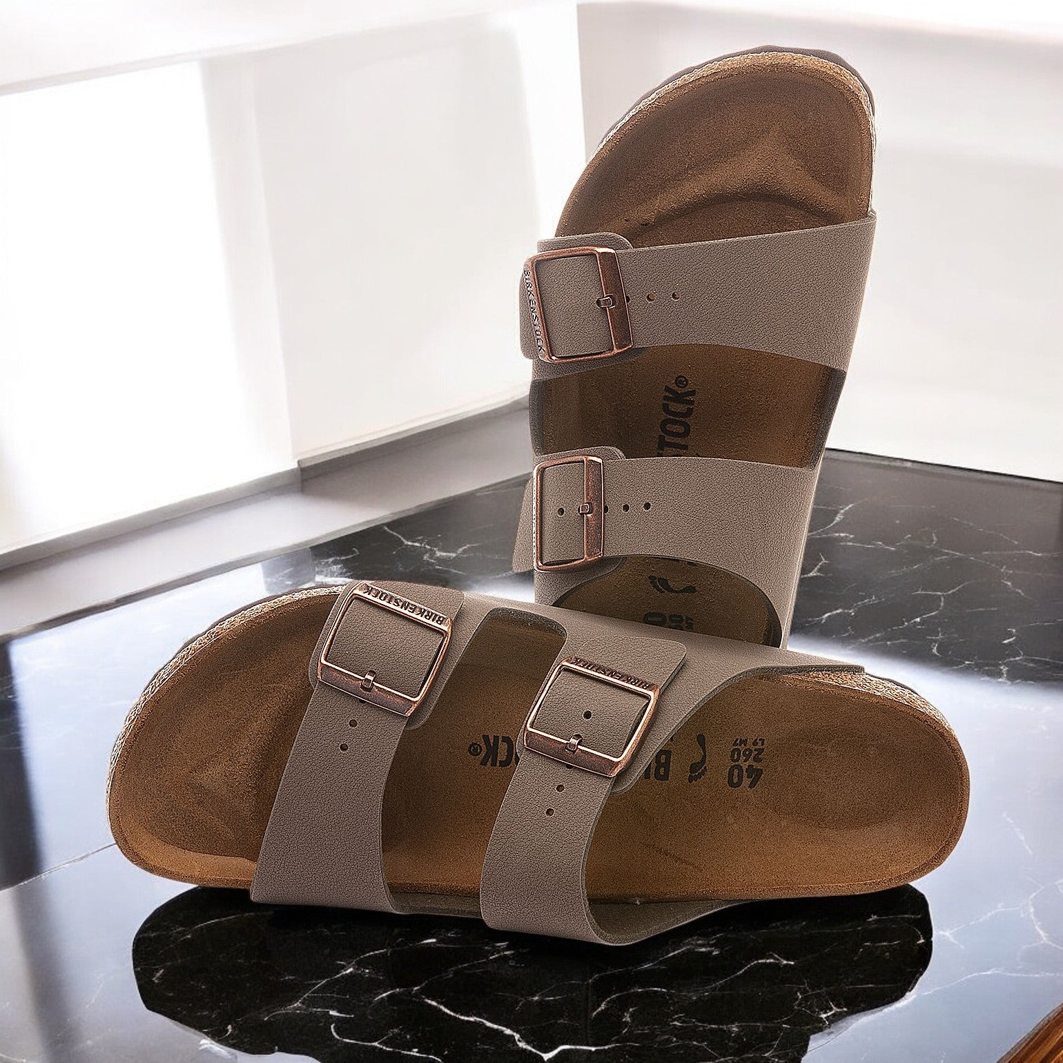 [0151213] Unisex Birkenstock ARIZONA BIRKIBUC 'NARROW FIT'