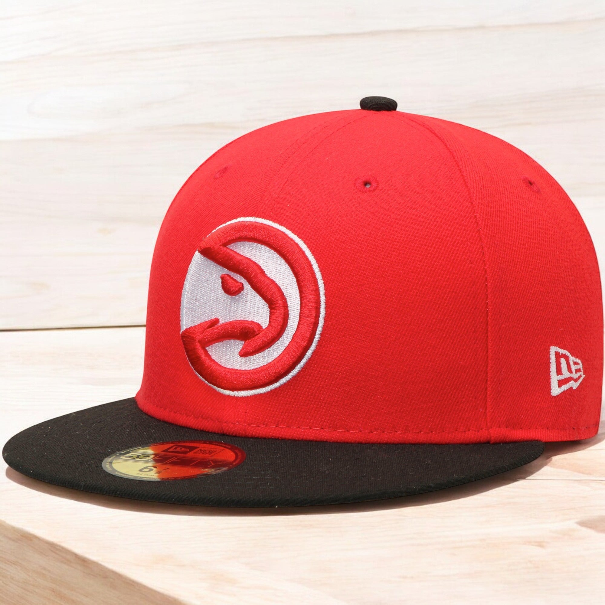 [70343705] MENS NEW ERA NBA ATLANTA HAWKS 5950 2TONE FITTED - RED/BLACK