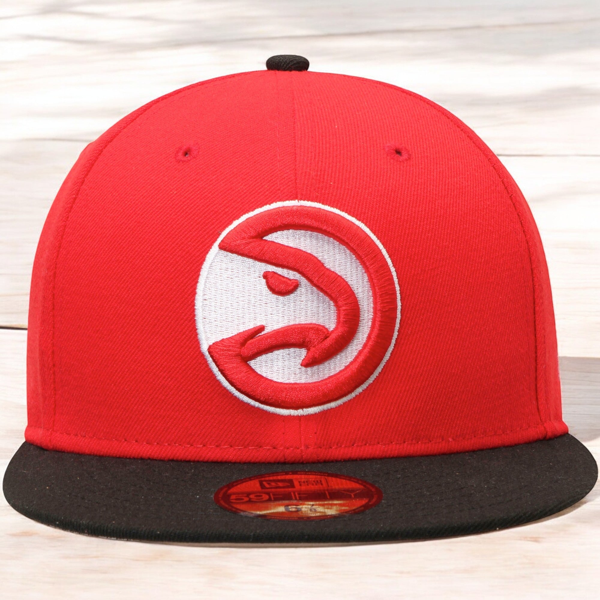 [70343705] MENS NEW ERA NBA ATLANTA HAWKS 5950 2TONE FITTED - RED/BLACK