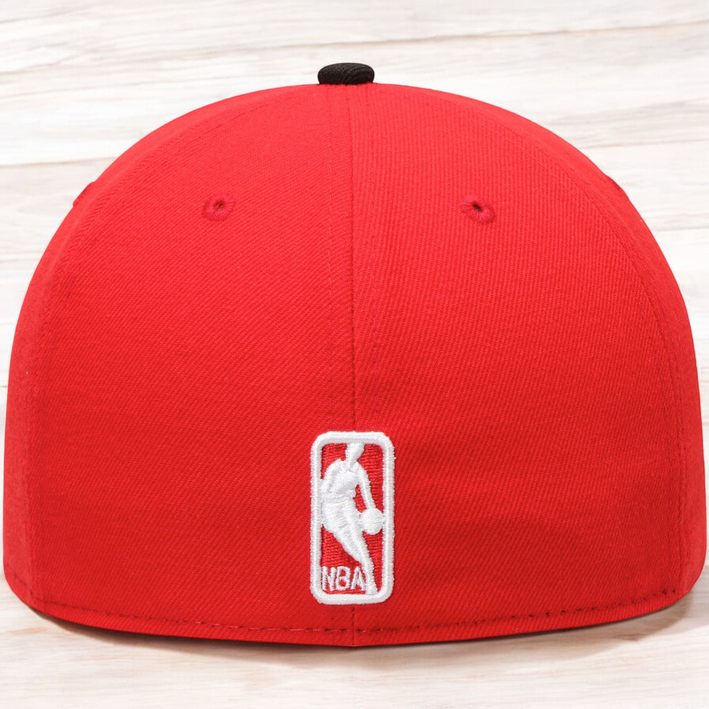 [70343705] MENS NEW ERA NBA ATLANTA HAWKS 5950 2TONE FITTED - RED/BLACK