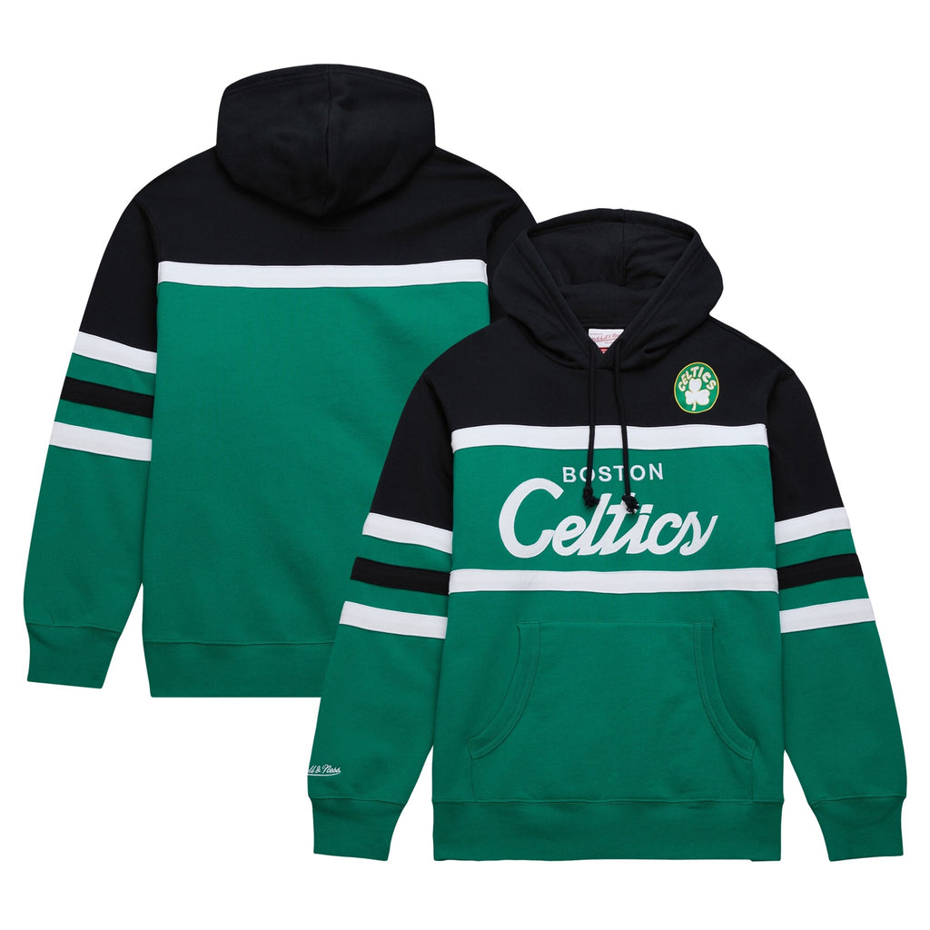 [FPHD6293-BCEYYPPPKYGN] MENS MITCHELL & NESS HEAD COACH HOODIE CELTICS