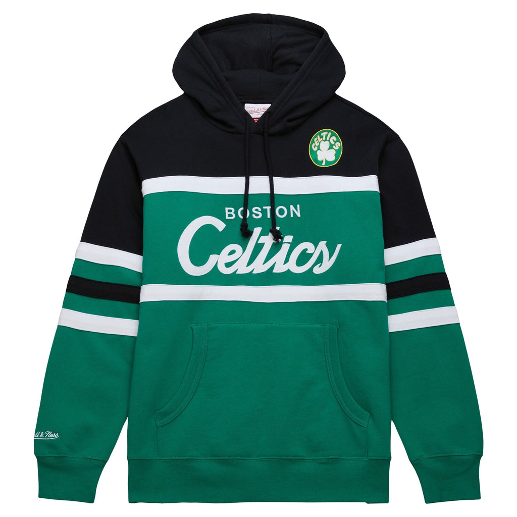 [FPHD6293-BCEYYPPPKYGN] MENS MITCHELL & NESS HEAD COACH HOODIE CELTICS