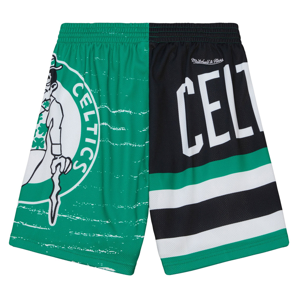 MENS MITCHELL & NESS NBA JUMBOTRON 3.0 SHORTS CELTICS