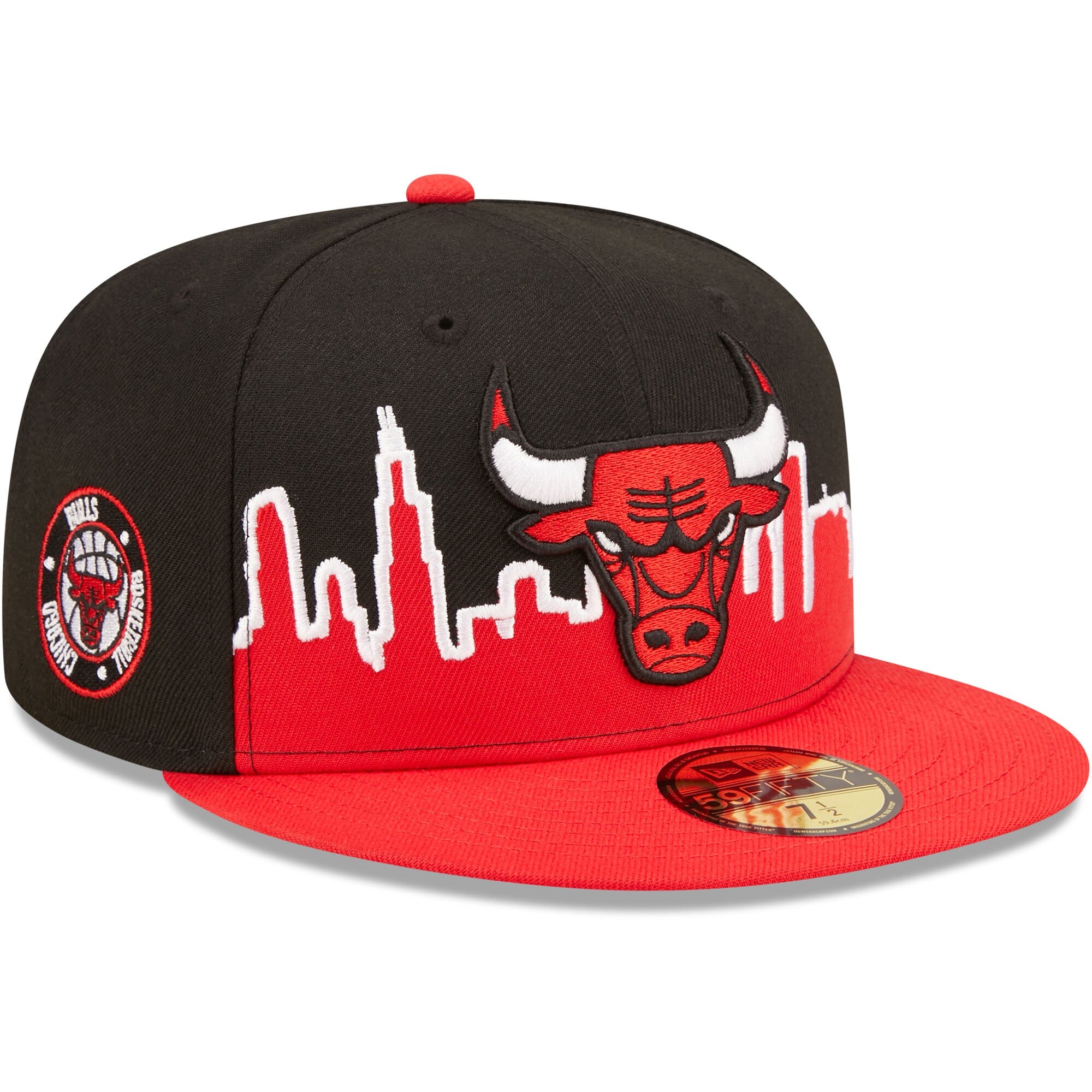 [60289533] Mens New Era NBA CHICAGO BULLS 5950 TIP OFF NERO FITTED - BLACK/RED