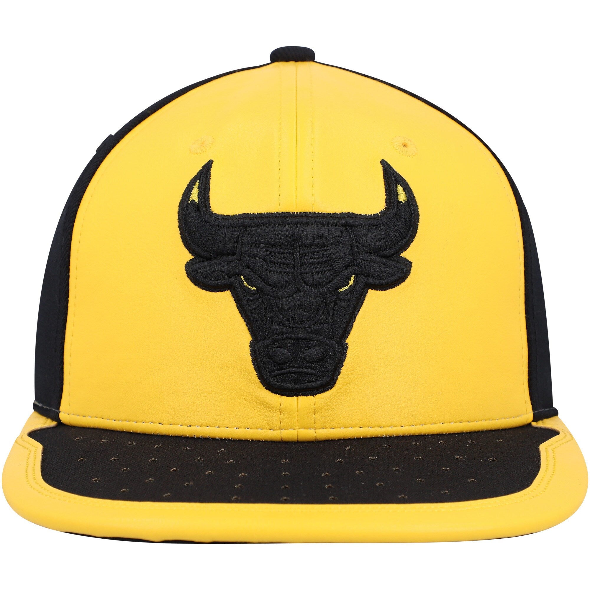 MENS MITCHELL & NESS NBA DAY ONE SNAPBACK BULLS - YELLOW-BLACK