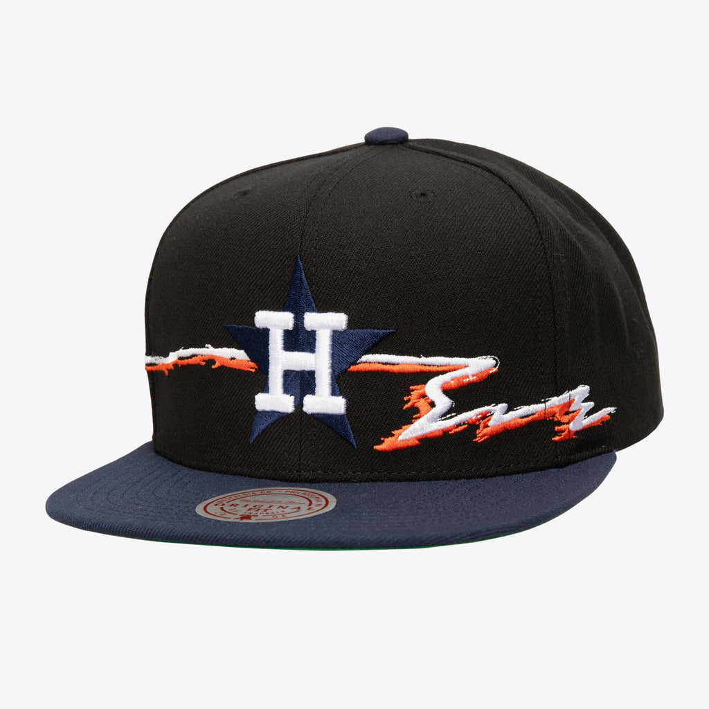[HS9544-HASBLCK] MENS MITCHELL & NESS MLB LIFE LINE SNAPBACK COOP ASTROS
