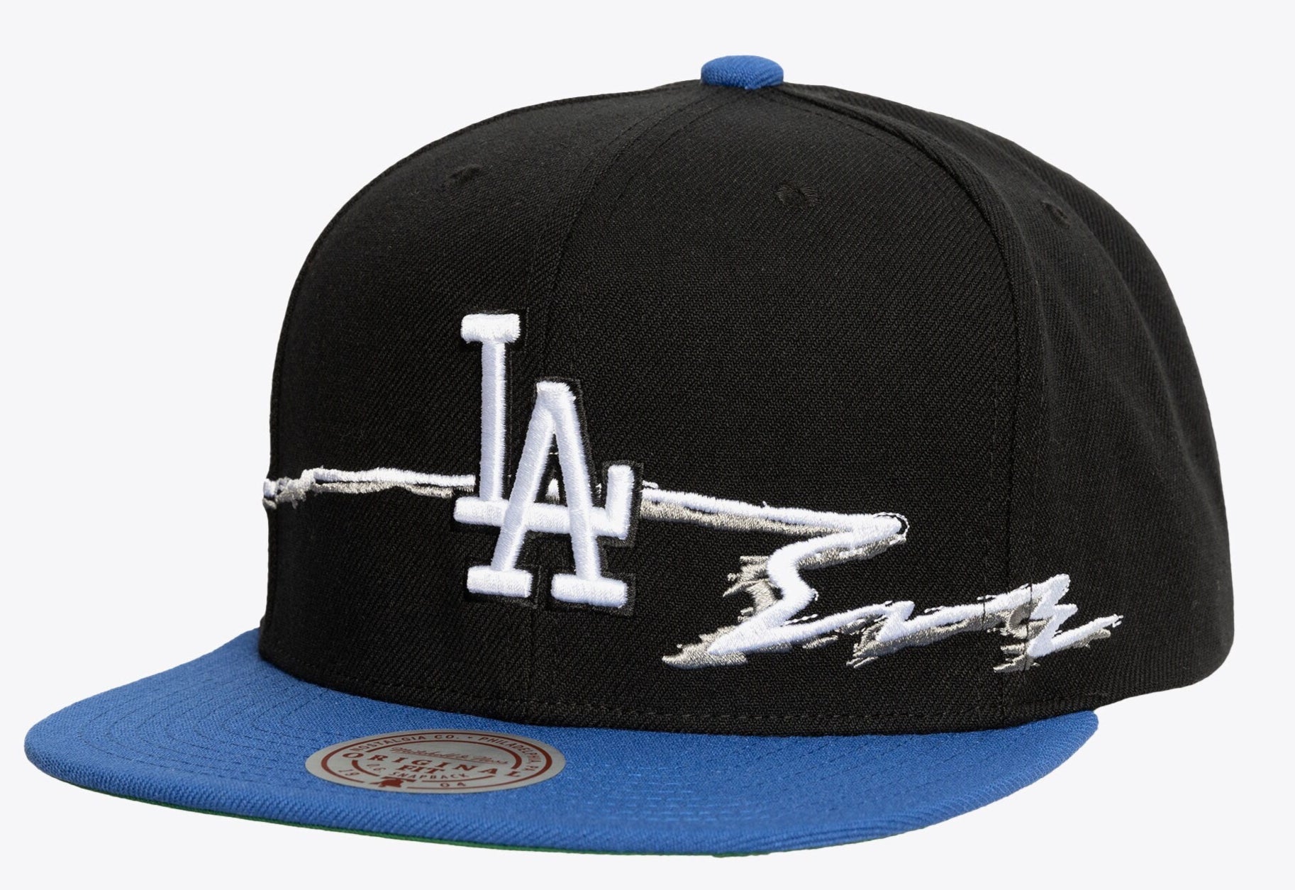 [HS9543-LADBLCK] MENS MITCHELL & NESS MLB LIFE LINE SNAPBACK DODGERS