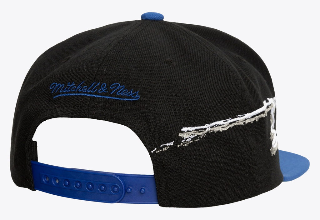 [HS9543-LADBLCK] MENS MITCHELL & NESS MLB LIFE LINE SNAPBACK DODGERS