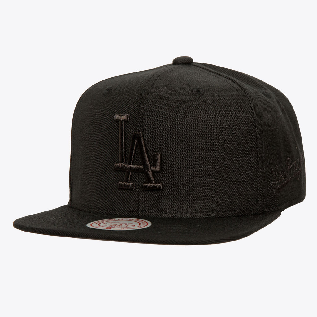[HS11003-LADBLCK] MENS MITCHELL & NESS MLB BLACK PEARL SNAPBACK DODGERS