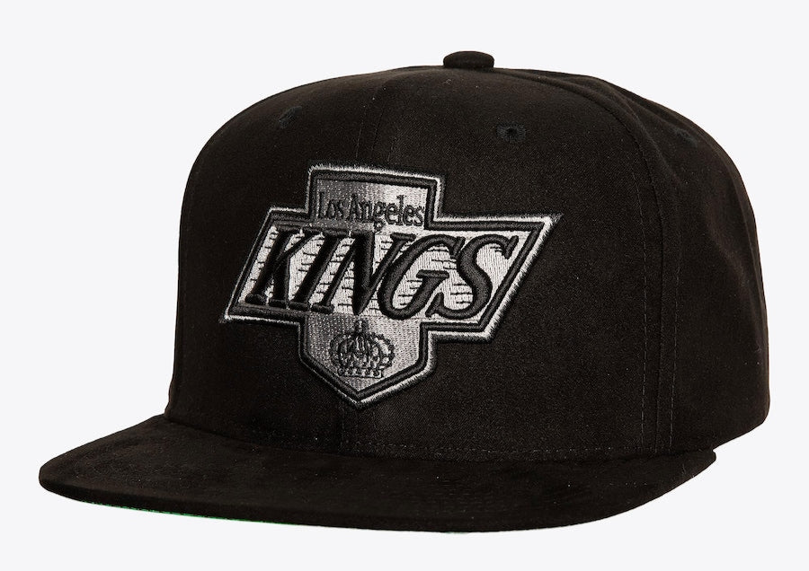 MENS MITCHELL & NESS NHL SWEET SUEDE SNAPBACK VNTG KINGS