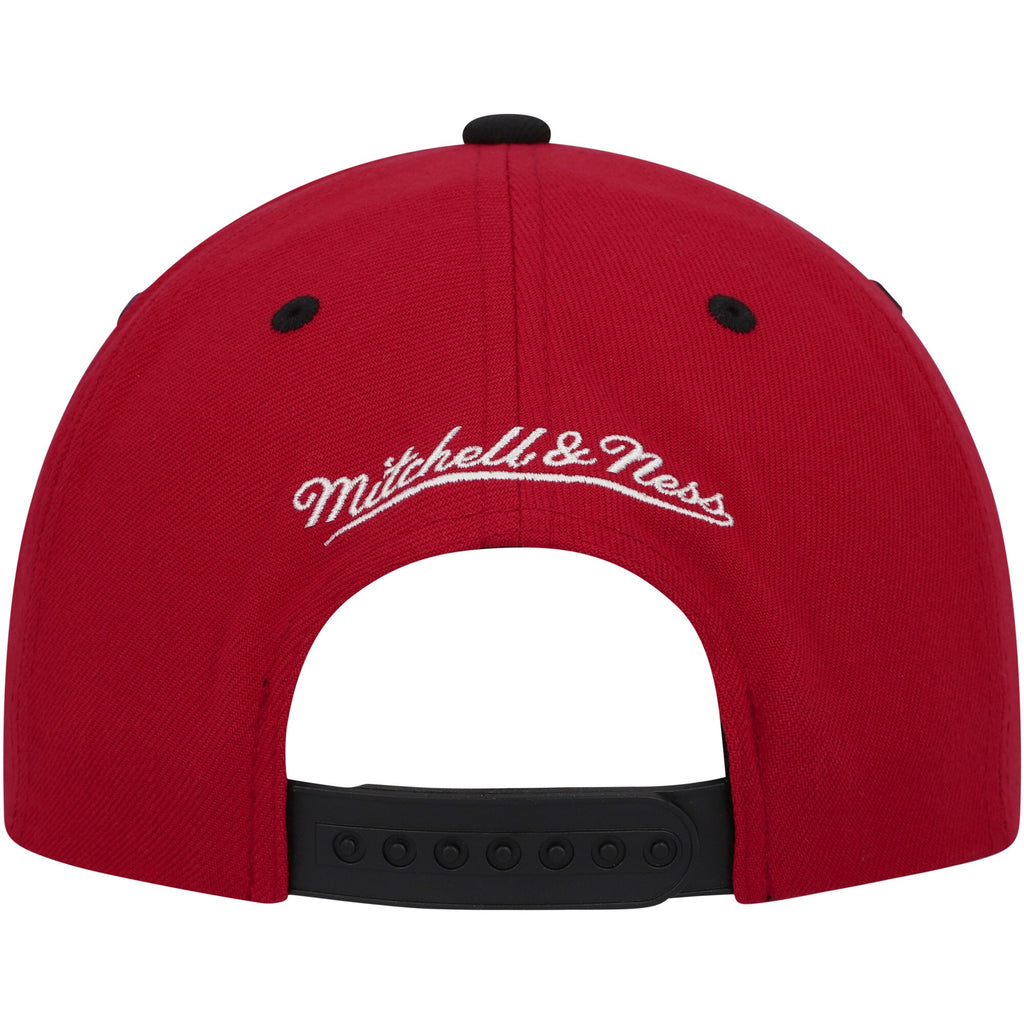 MENS MITCHELL & NESS NBA TRANSCRIPT SNAPBACK HWC HEAT - RED-BLACK