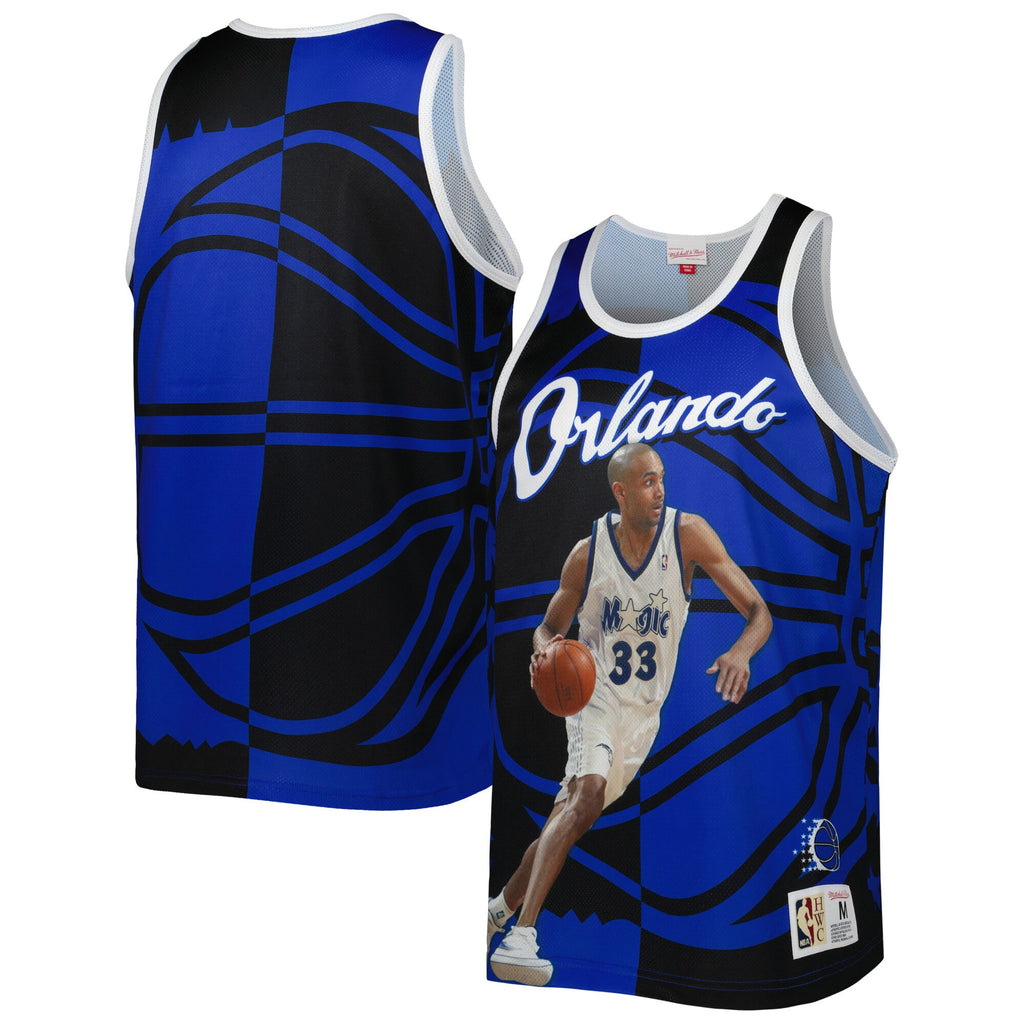 MENS MITCHELL & NESS SUBLIMATED PLAYER TANK MAGIC GRANT HILL