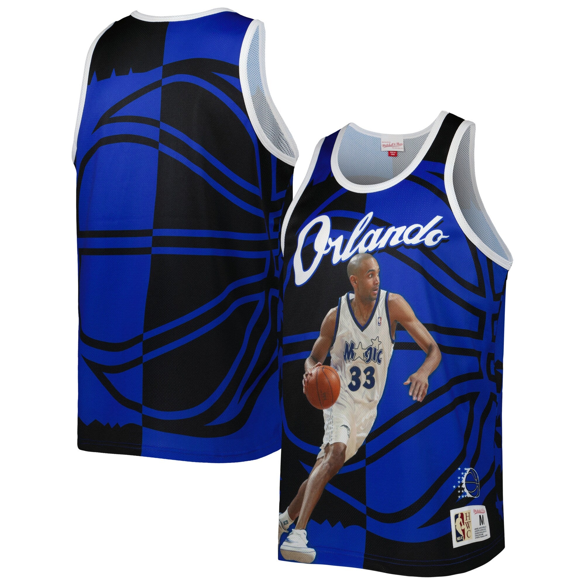 MENS MITCHELL & NESS SUBLIMATED PLAYER TANK MAGIC GRANT HILL