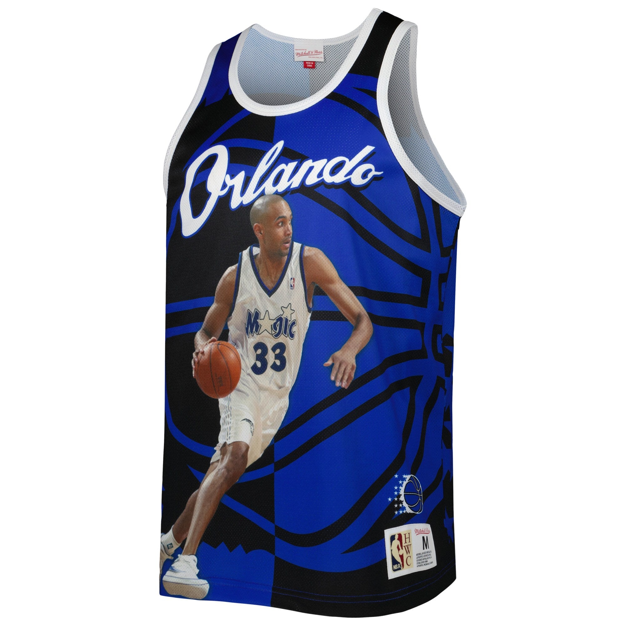 MENS MITCHELL & NESS SUBLIMATED PLAYER TANK MAGIC GRANT HILL