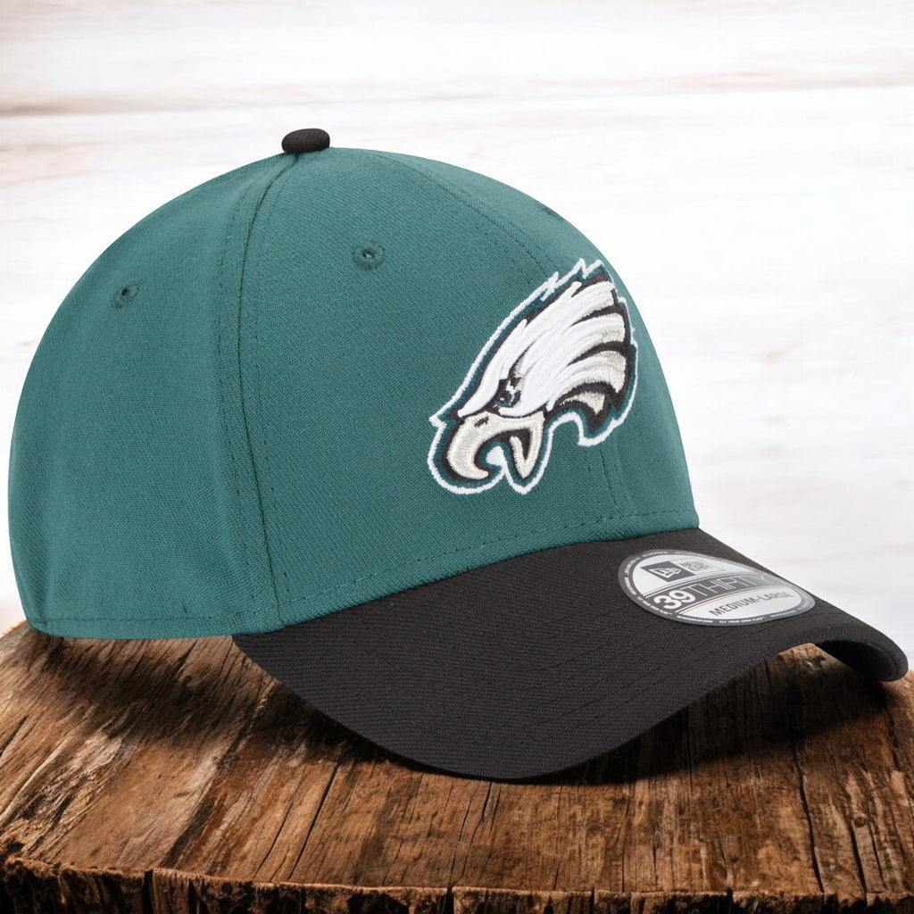 [11033106] Mens New Era NFL PHILADELPHIA EAGLES 3930 STRETCH FIT - BLACK/GREEN