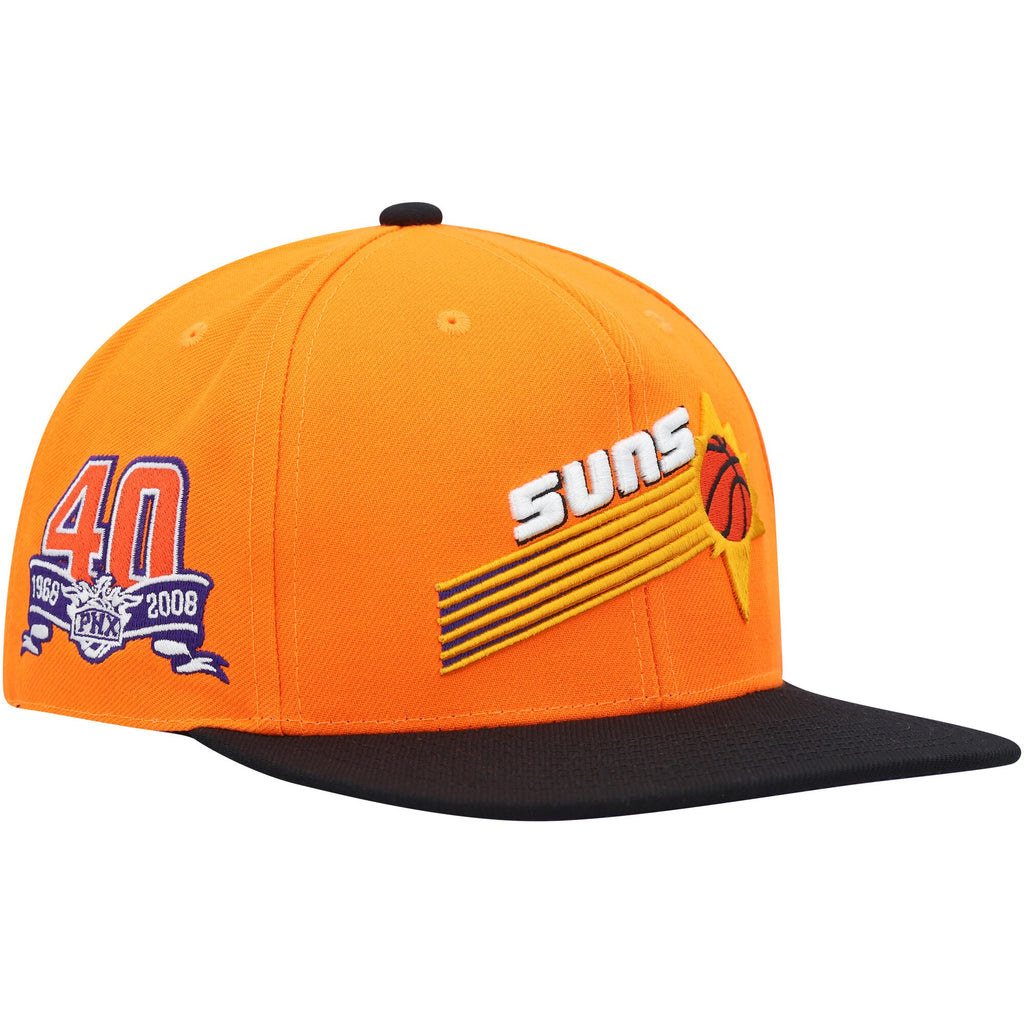 MENS MITCHELL & NESS NBA TEAM SIDE FITTED HWC SUNS - ORANGE-BLACK