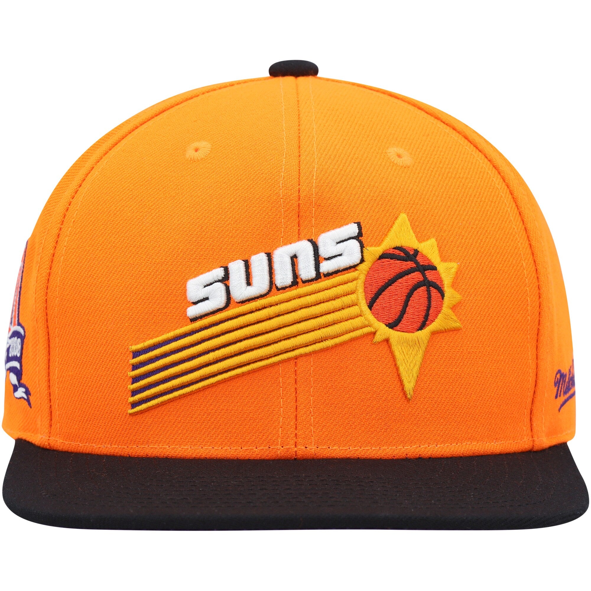 MENS MITCHELL & NESS NBA TEAM SIDE FITTED HWC SUNS - ORANGE-BLACK