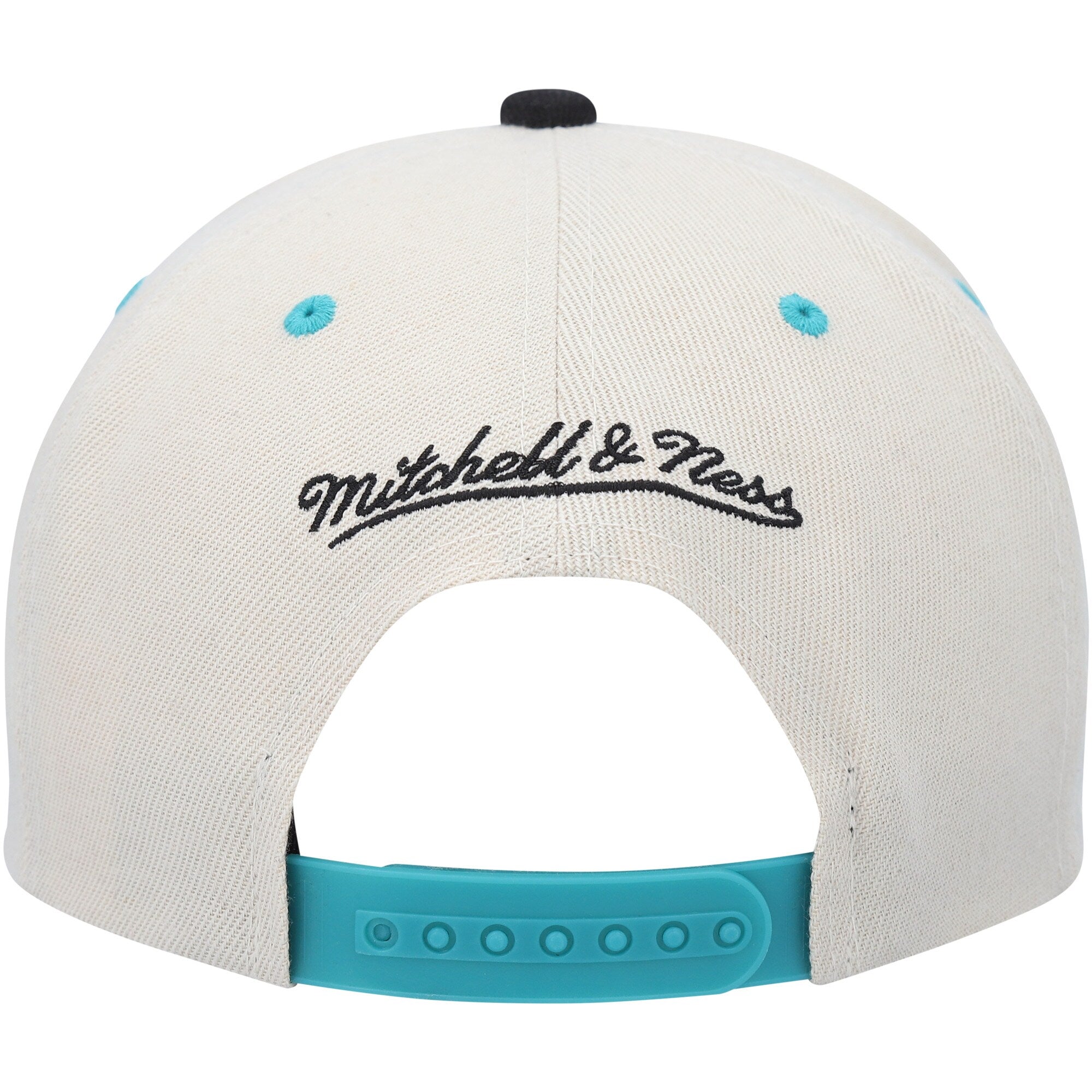 MENS MITCHELL & NESS NBA POP PANEL SNAPBACK HWC SPURS - OFF WHITE-BLACK