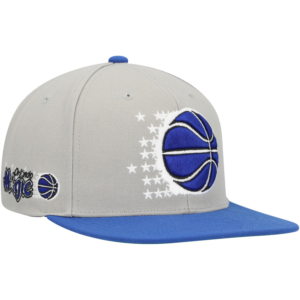 MENS MITCHELL & NESS NBA SIDE CORE 2.0 SNAPBACK HWC MAGIC - GREY-BLUE