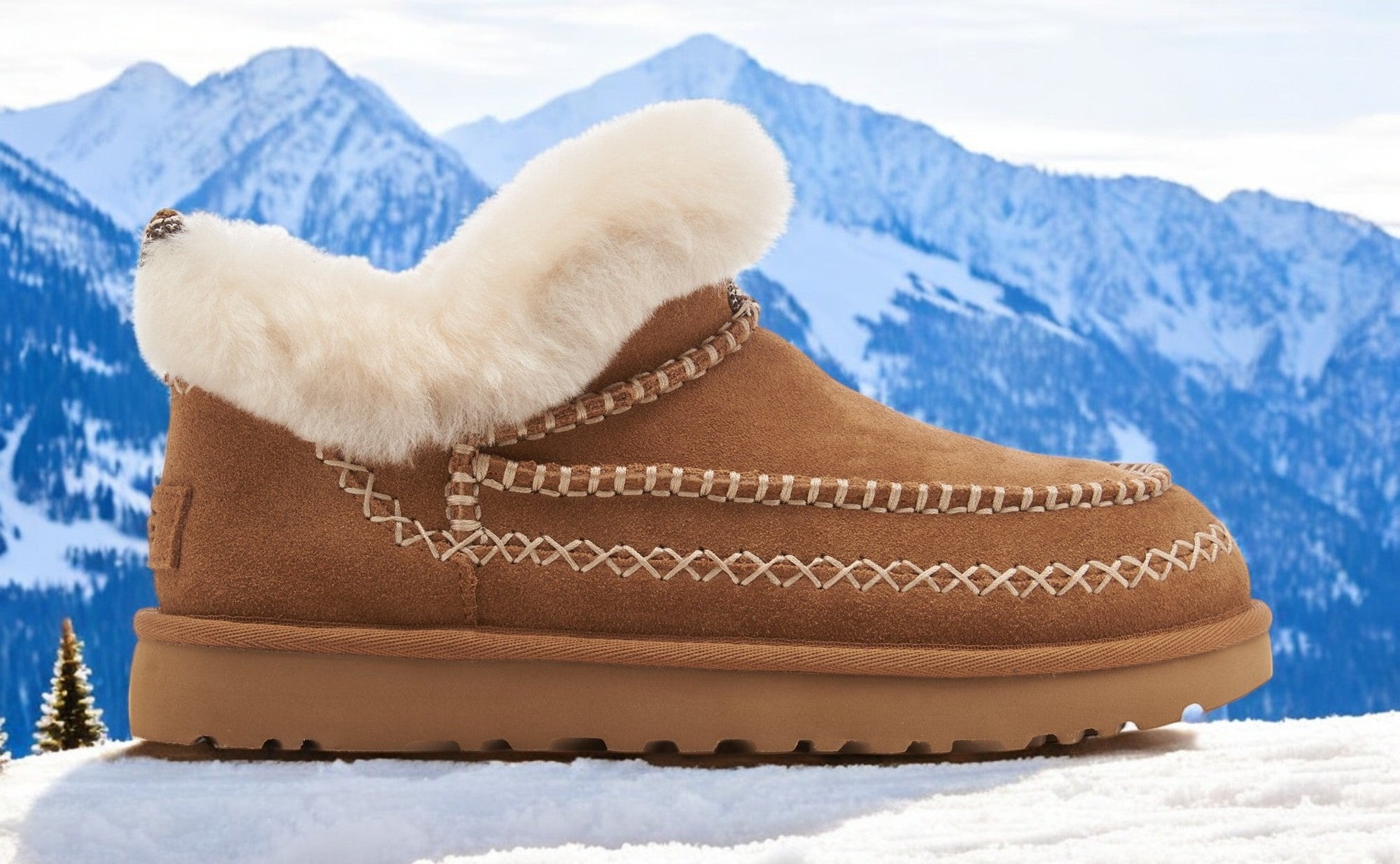 [1158224-CHE] WOMENS UGG CLASSIC ULTRA MINI ALPINE 'CHESTNUT'