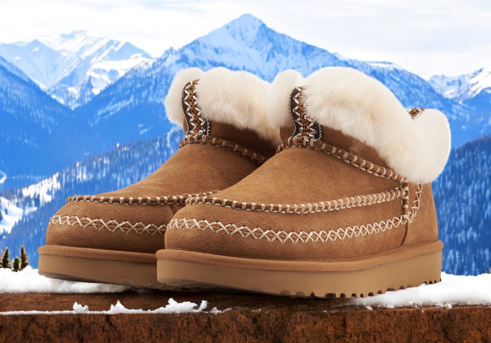 [1158224-CHE] WOMENS UGG CLASSIC ULTRA MINI ALPINE 'CHESTNUT'