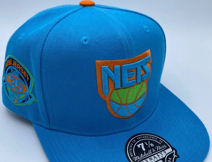 MENS MITCHELL & NESS NBA MYSTERY VAN FITTED HWC NETS - BLUE