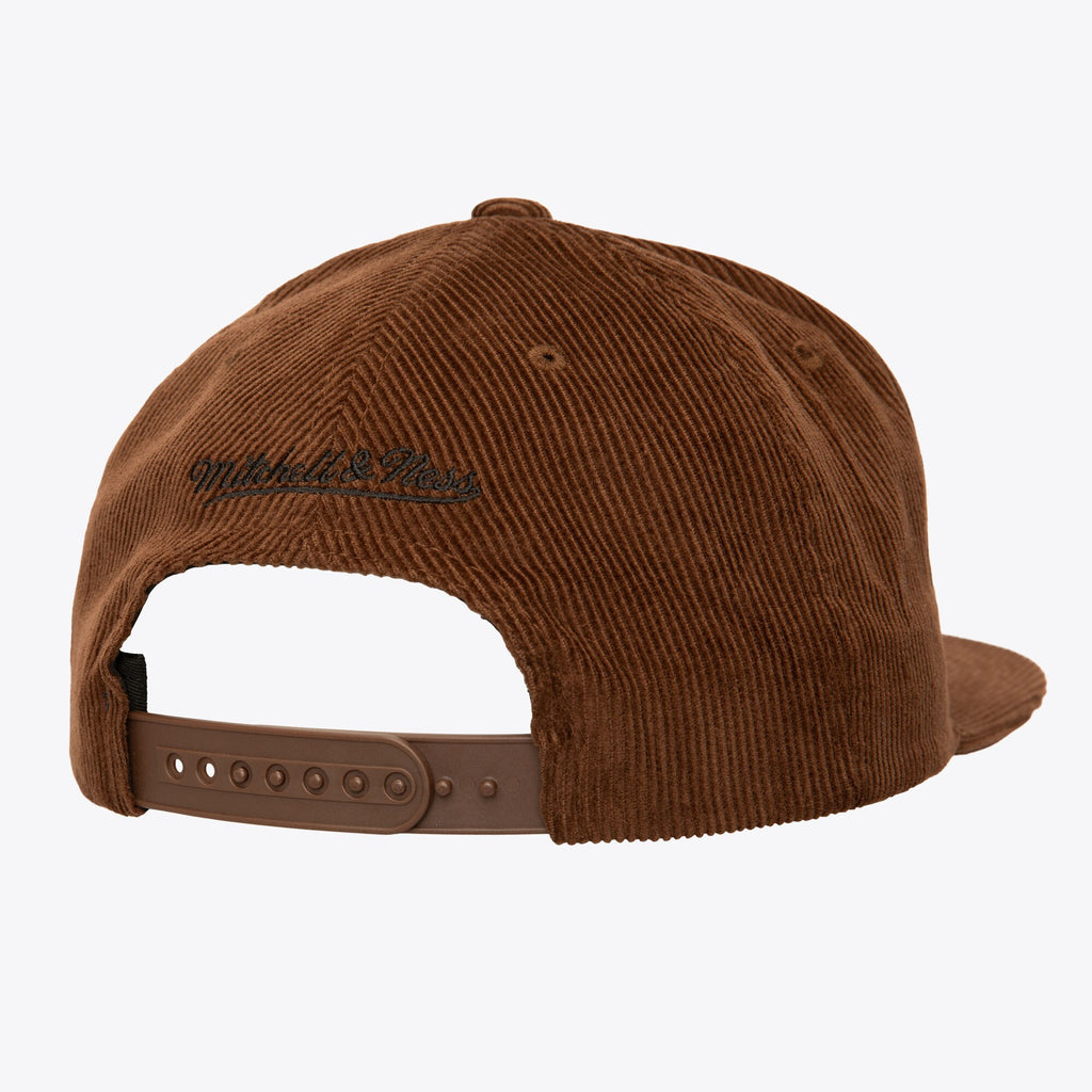 [HS9741-SDPBROW] MENS MITCHELL & NESS MLB CORD SNAPBACK COOP PADRES