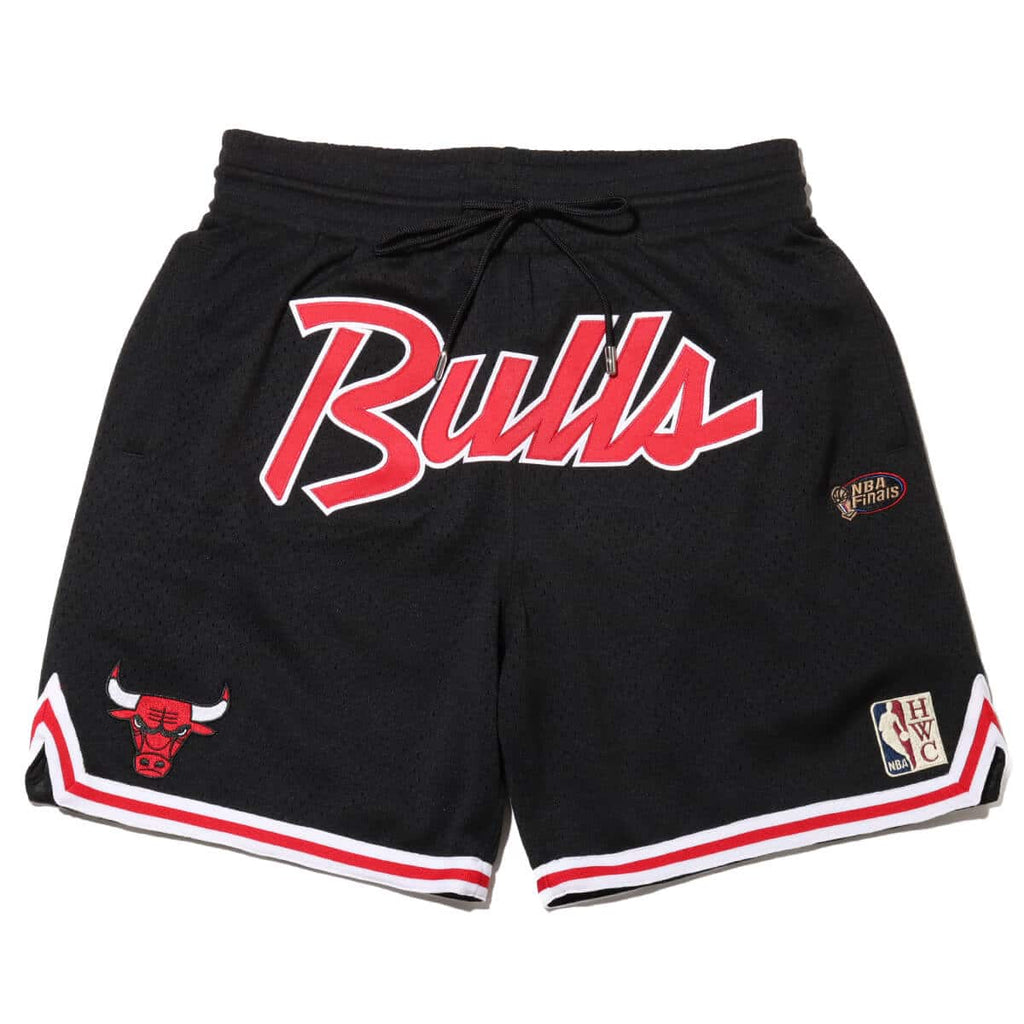 MENS MITCHELL & NESS NBA JUST DON PRACTICE SHORTS BULLS
