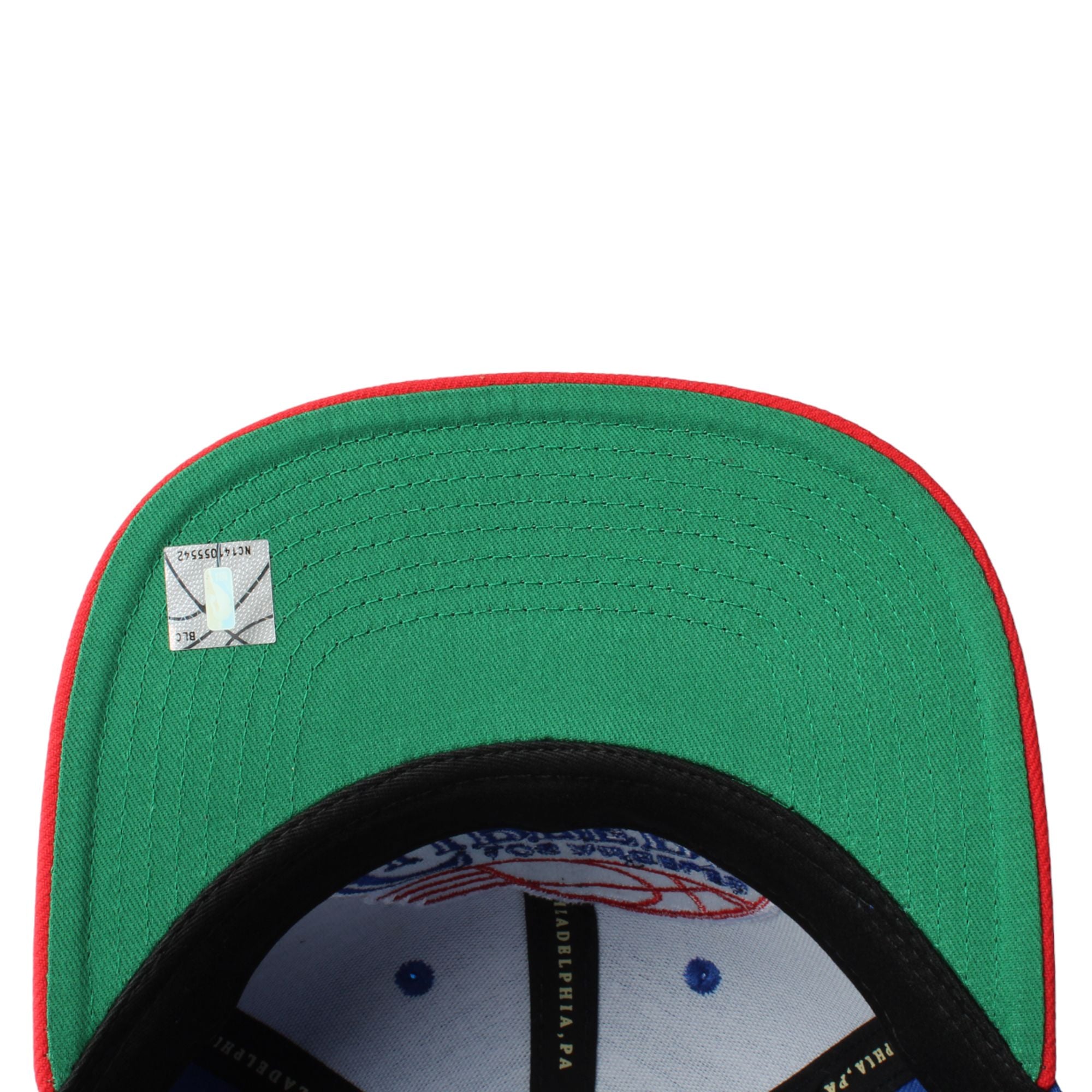 MENS MITCHELL & NESS NBA CORE SIDE FITTED HWC CLIPPERS - ROYAL-RED