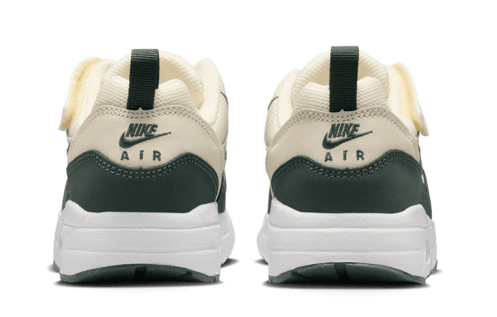 [DZ3308-107] PRESCHOOL NIKE AIR MAX 1 EASYON 'PALE IVORY WHITE VINTAGE GREEN'