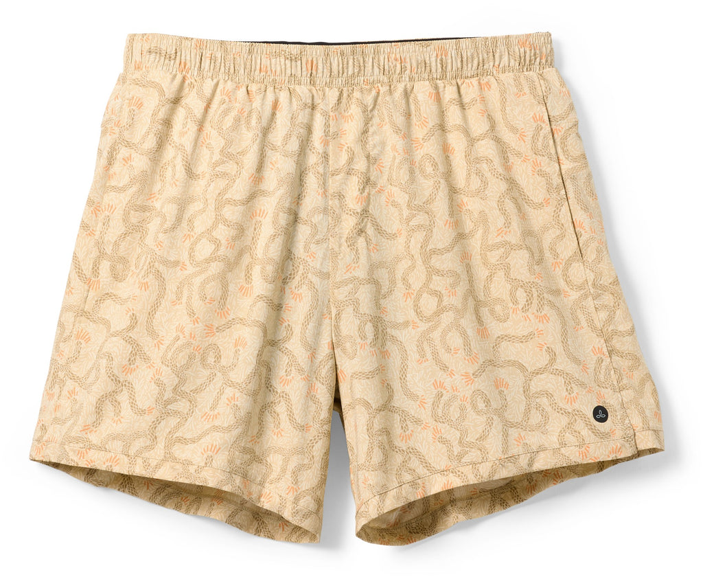 MENS PRANA PEAK TO PAVEMENT LINED UPF 30+ 6" INCH SHORTS