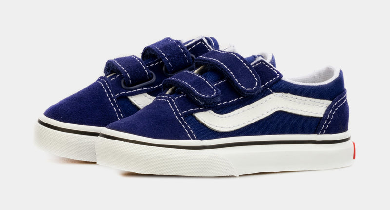 [VN0A4VJJ84A] TODDLERS VANS OLD SKOOL V BLUE DRIZZLE / WHITE