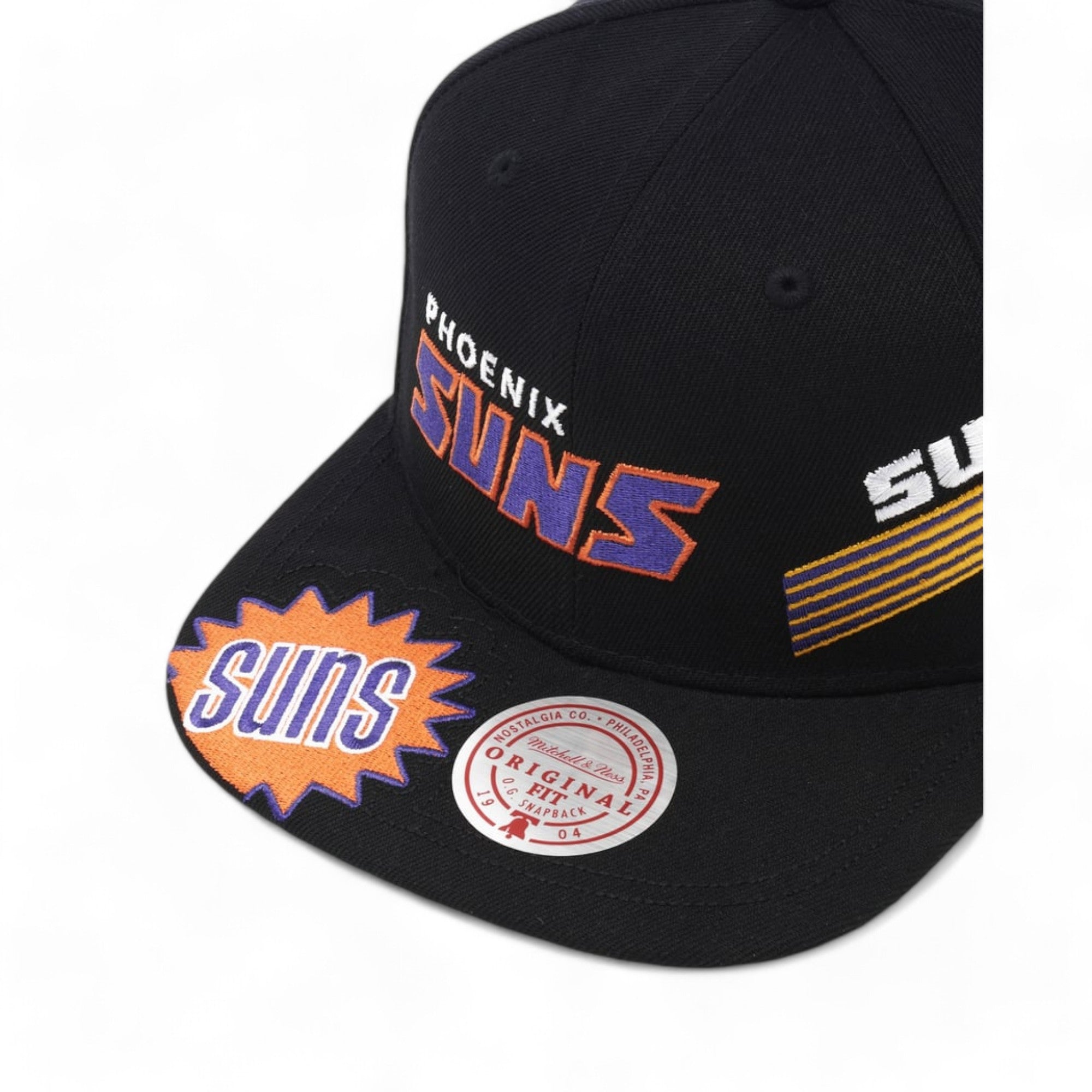 MENS MITCHELL & NESS NBA LANDED SNAPBACK HWC SUNS - BLACK