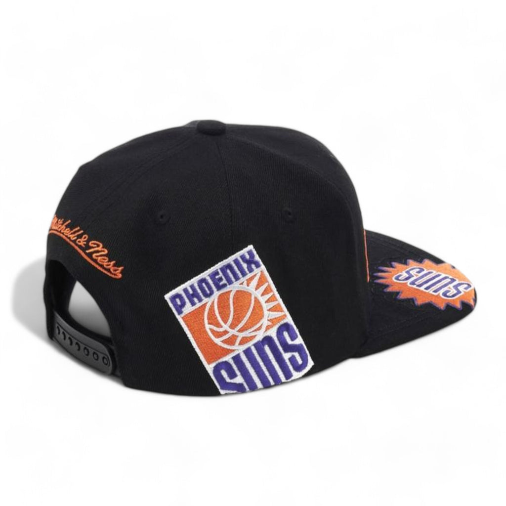 MENS MITCHELL & NESS NBA LANDED SNAPBACK HWC SUNS - BLACK