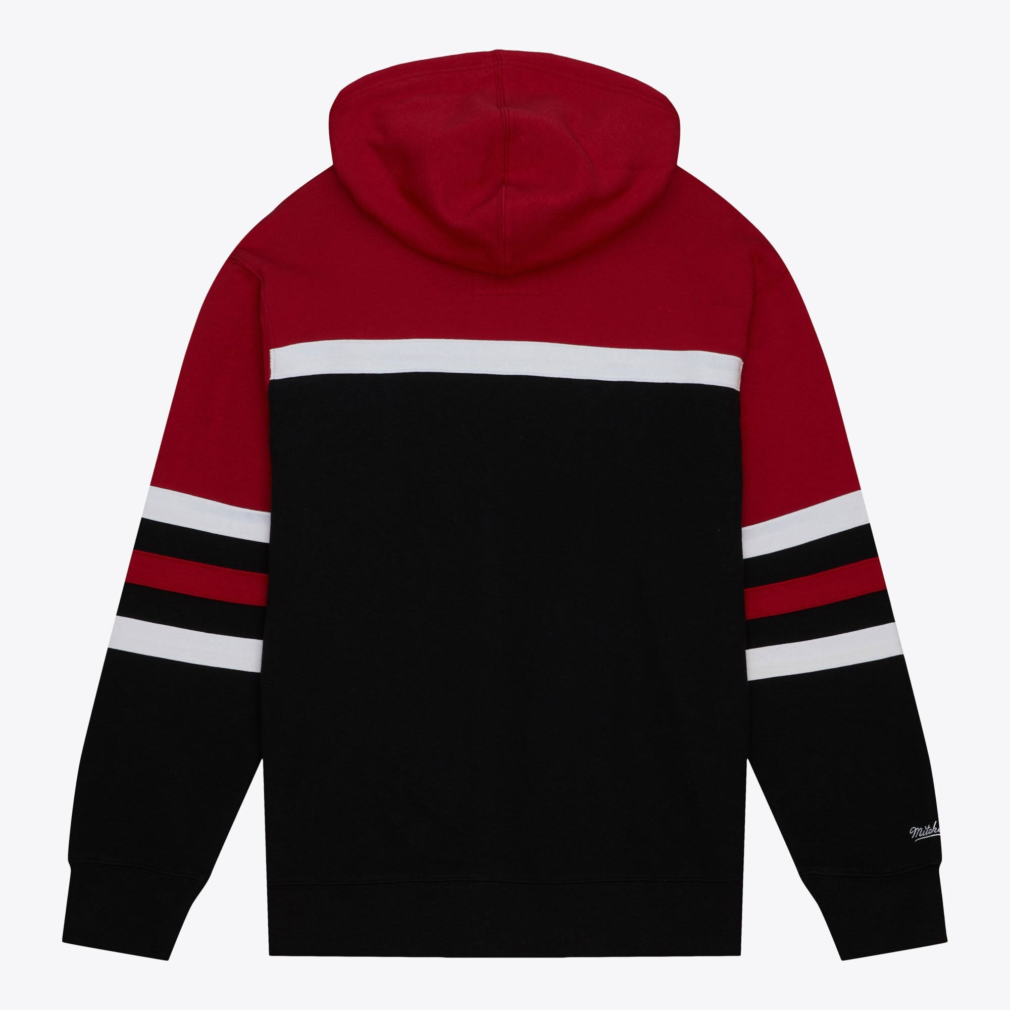 [FPHD6293-CBUYYPPPRDBK] MENS MITCHELL & NESS HEAD COACH HOODIE BULLS