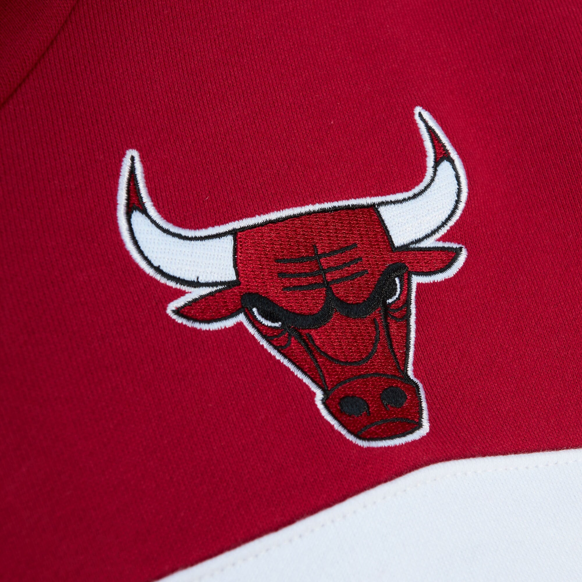 [FPHD6293-CBUYYPPPRDBK] MENS MITCHELL & NESS HEAD COACH HOODIE BULLS