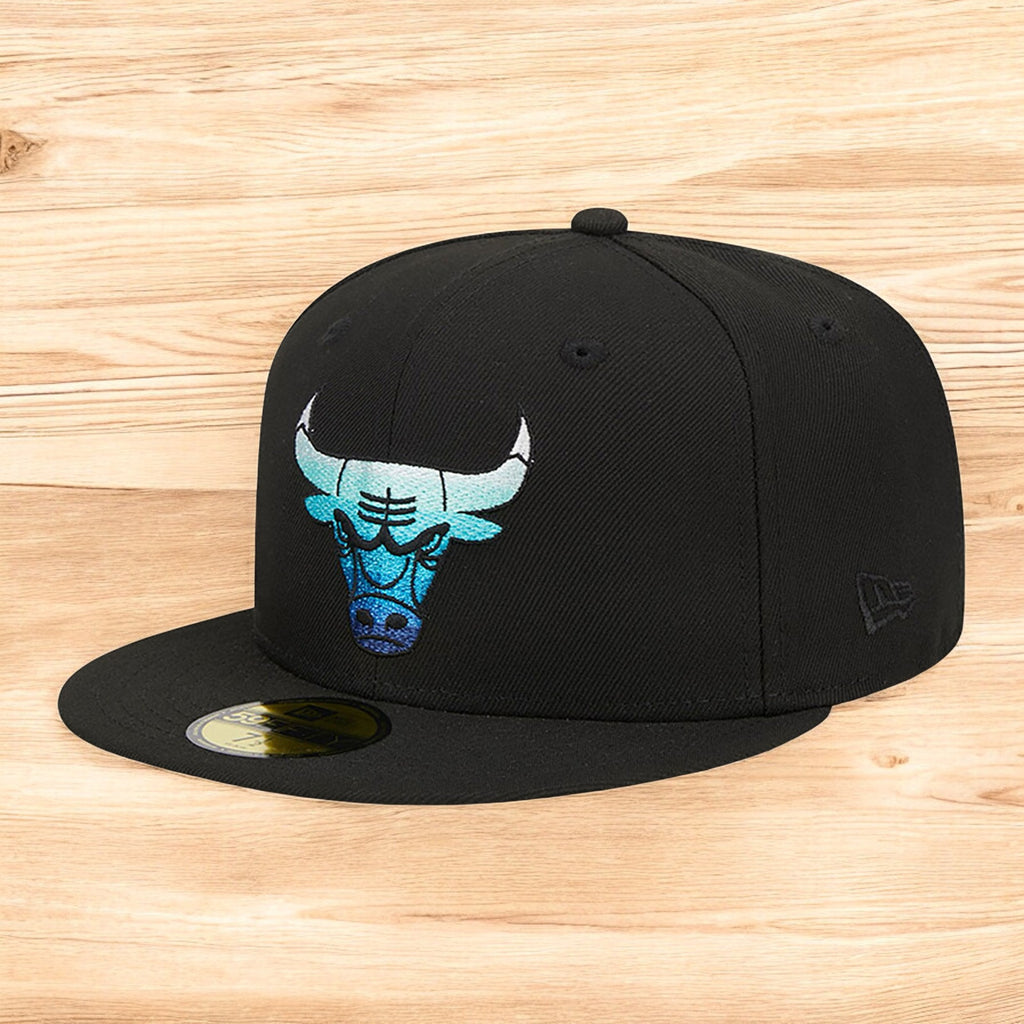 [60417723] Mens New Era NBA CHICAGO BULLS 5950 GRADIENT FITTED - BLACK