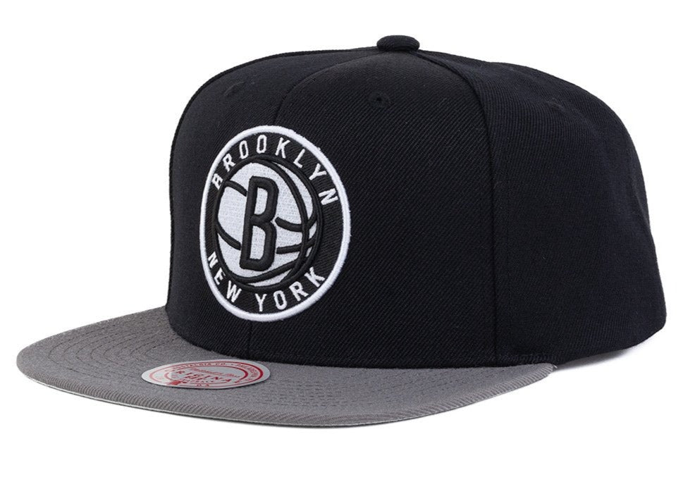 [HHSS3264-BNEYYPPPBKGY] MENS NBA BROOKLYN NETS TEAM 2 TONE 2.0 SNAPBACK